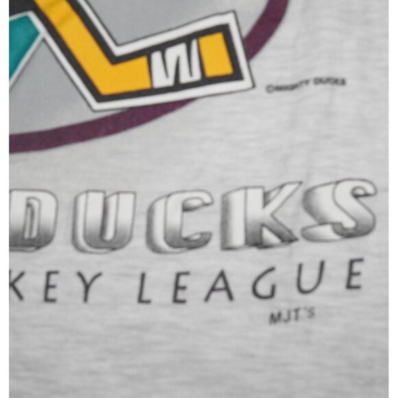 Vintage 1993 Anaheim Mighty Ducks Pure Magic Long Sleeve T-Shirt Medium - Picture 6 of 9